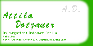 attila dotzauer business card